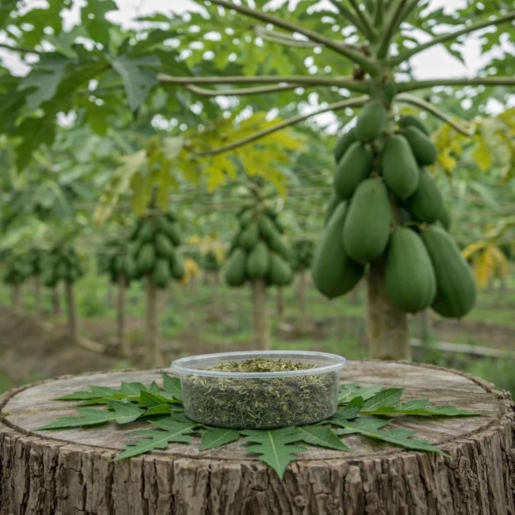 برگ خشک پاپایا
